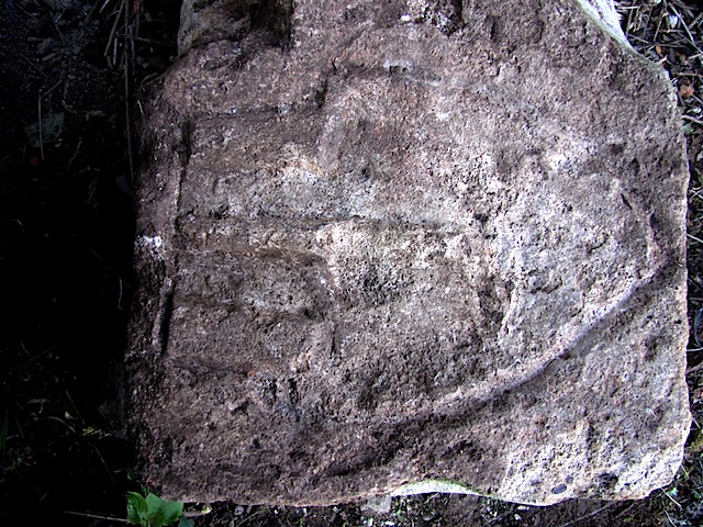 Detail alter Grundstein